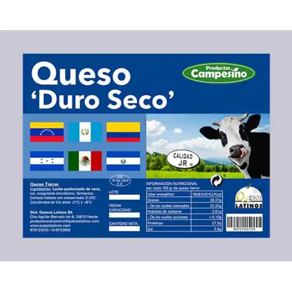 QUESO DURO BARRA MB x 1Kg Cx12 