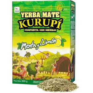 YERBA MATE KURUPI MENTA LIMON X 500 G - Imagen 1