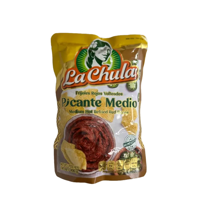 Frijoles Rojos Volteados Picantes La Chula 400g