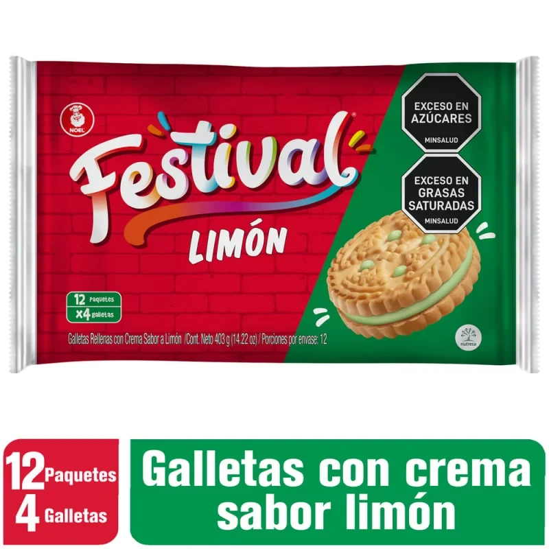 Galletas Festival limon   12u