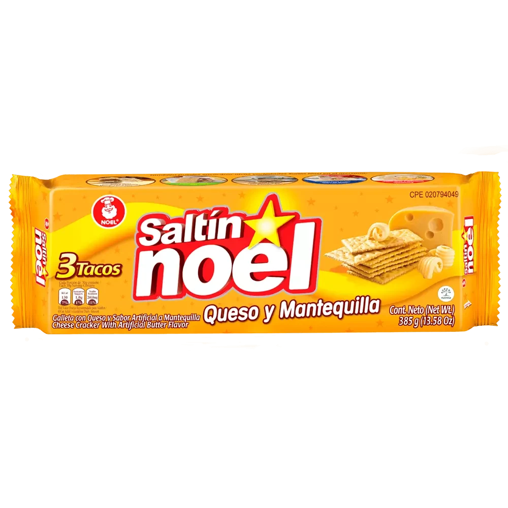 SALTIN NOEL QUESO MANTEQUILLA 385g Cx12