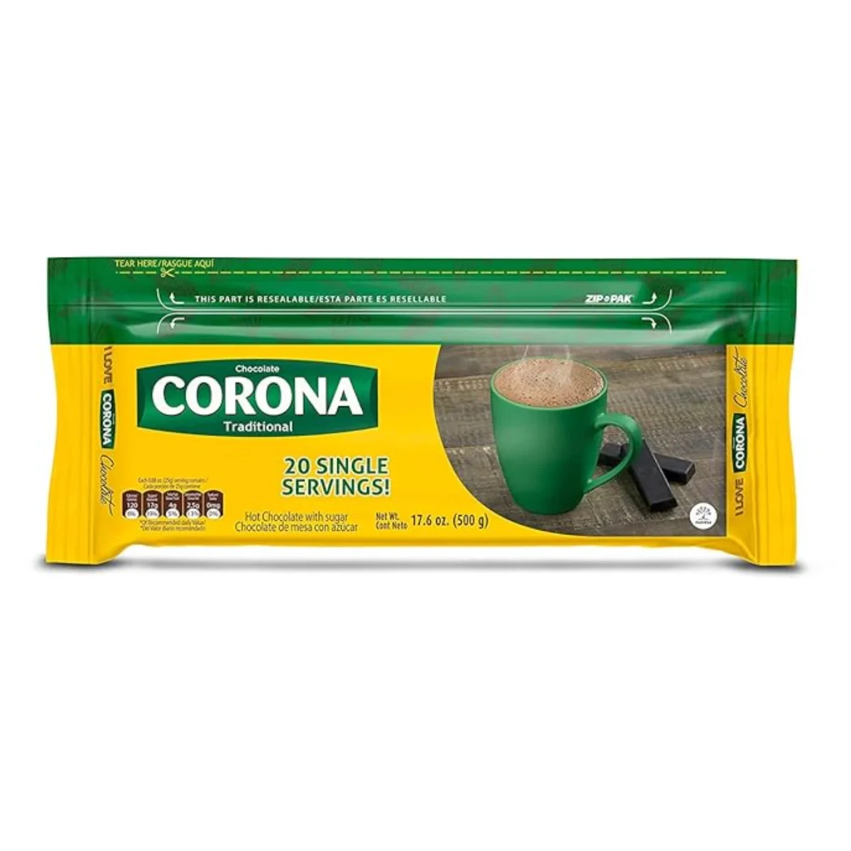 chocolate corona tradicional 500 grs
