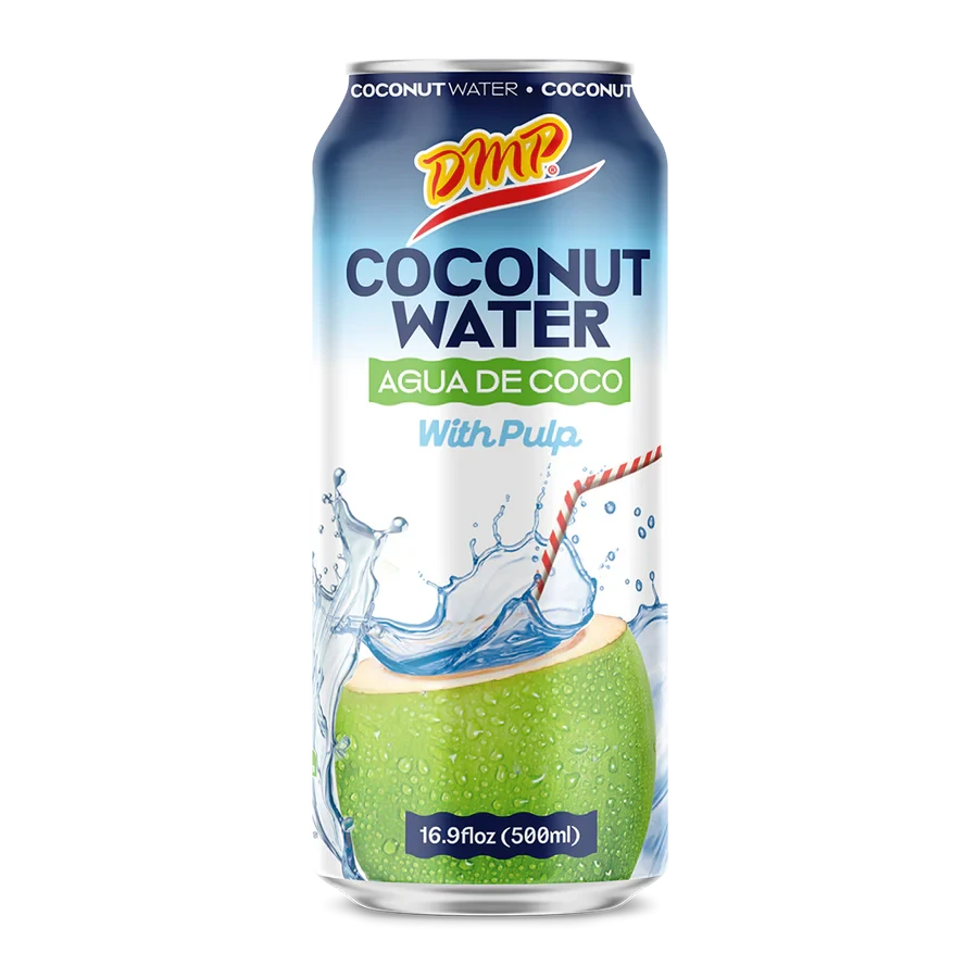 Agua de coco con pulpa | Bebida natural, sin azúcar añadido, 500 ml