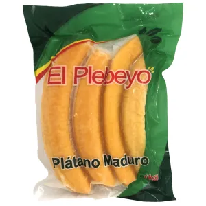 PLATANO MADURO cong. 1kg EL PLEBEYO - Imagen 1