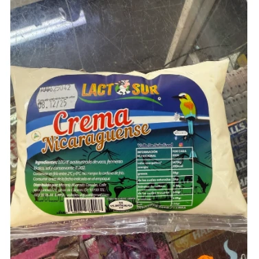 CREMA NICARAGUENSE LACTOSUR 454GR X20